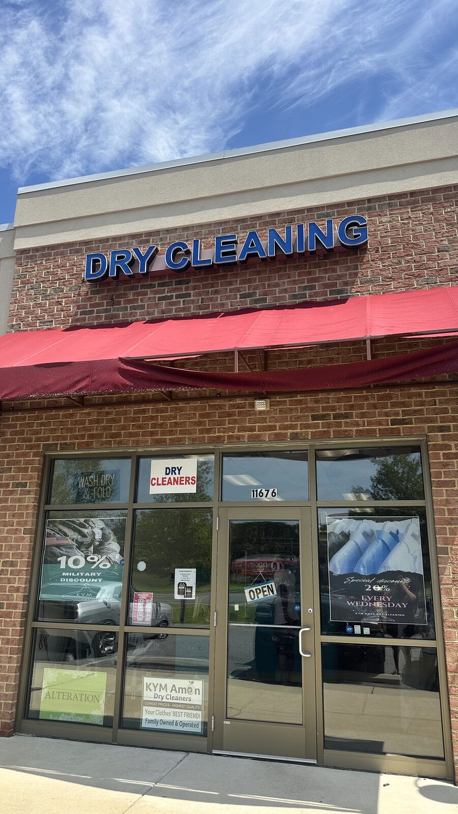 KYM Amen Drycleaners storefront — Branch 1, Saint Charles